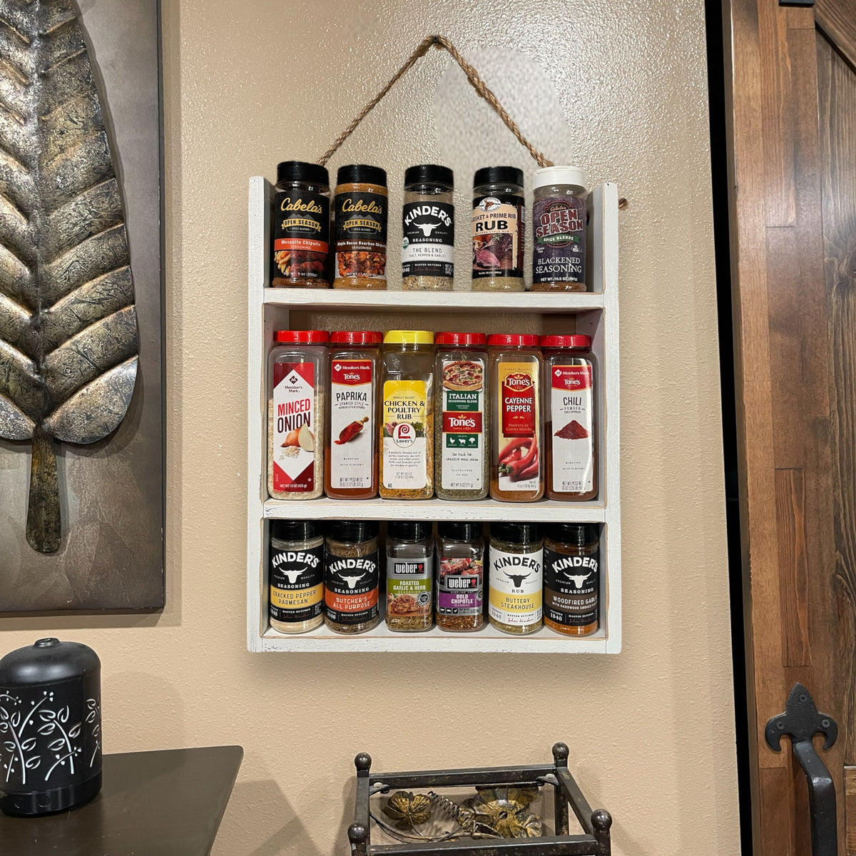 Ladder Shelf | BATHROOM Laundry kitchen Bedroom Livingroom | Home| Farmhouse rustic distressed | Towels | Toilet Paper | Spice Rack |Hanging
