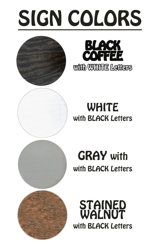 WELCOME Round Sign Wood Wall Mount 12" Circle 3D with Bow (Magnet optional) Outdoor - Wooden Hearts Inc