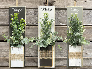 Wall Sconce | Laundry kitchen Bathroom Entry Sign| Farmhouse Rustic Distressed | Wood Flowers/greenery | Decor Sign Shelf Photo Accessories - Wooden Hearts Inc