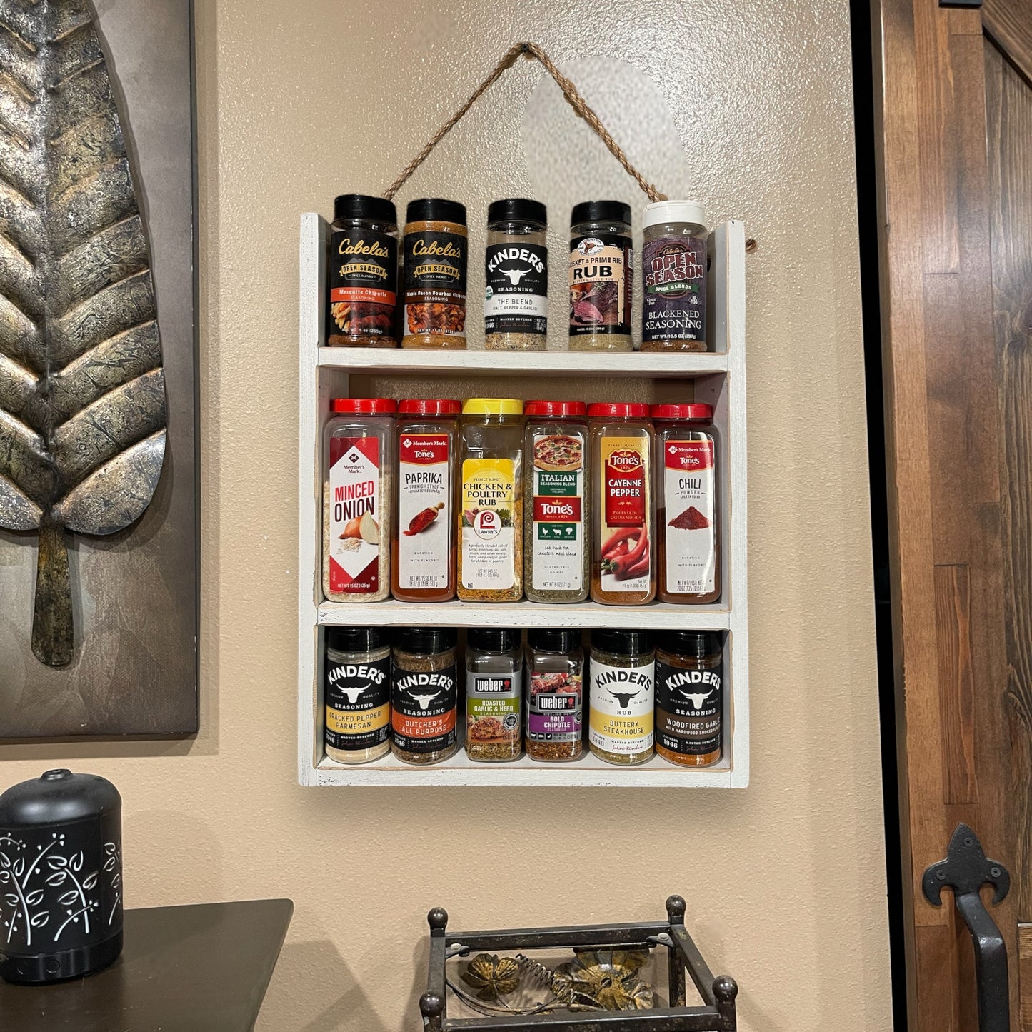 Ladder Shelf | BATHROOM Laundry kitchen Bedroom Livingroom | Home| Farmhouse rustic distressed | Towels | Toilet Paper | Spice Rack |Hanging