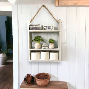 Ladder Shelf | BATHROOM Laundry kitchen Bedroom Livingroom | Home| Farmhouse rustic distressed | Towels | Toilet Paper | Spice Rack |Hanging