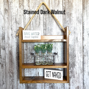 Ladder Shelf | BATHROOM Laundry kitchen Bedroom Livingroom | Home| Farmhouse rustic distressed | Towels | Toilet Paper | Spice Rack |Hanging