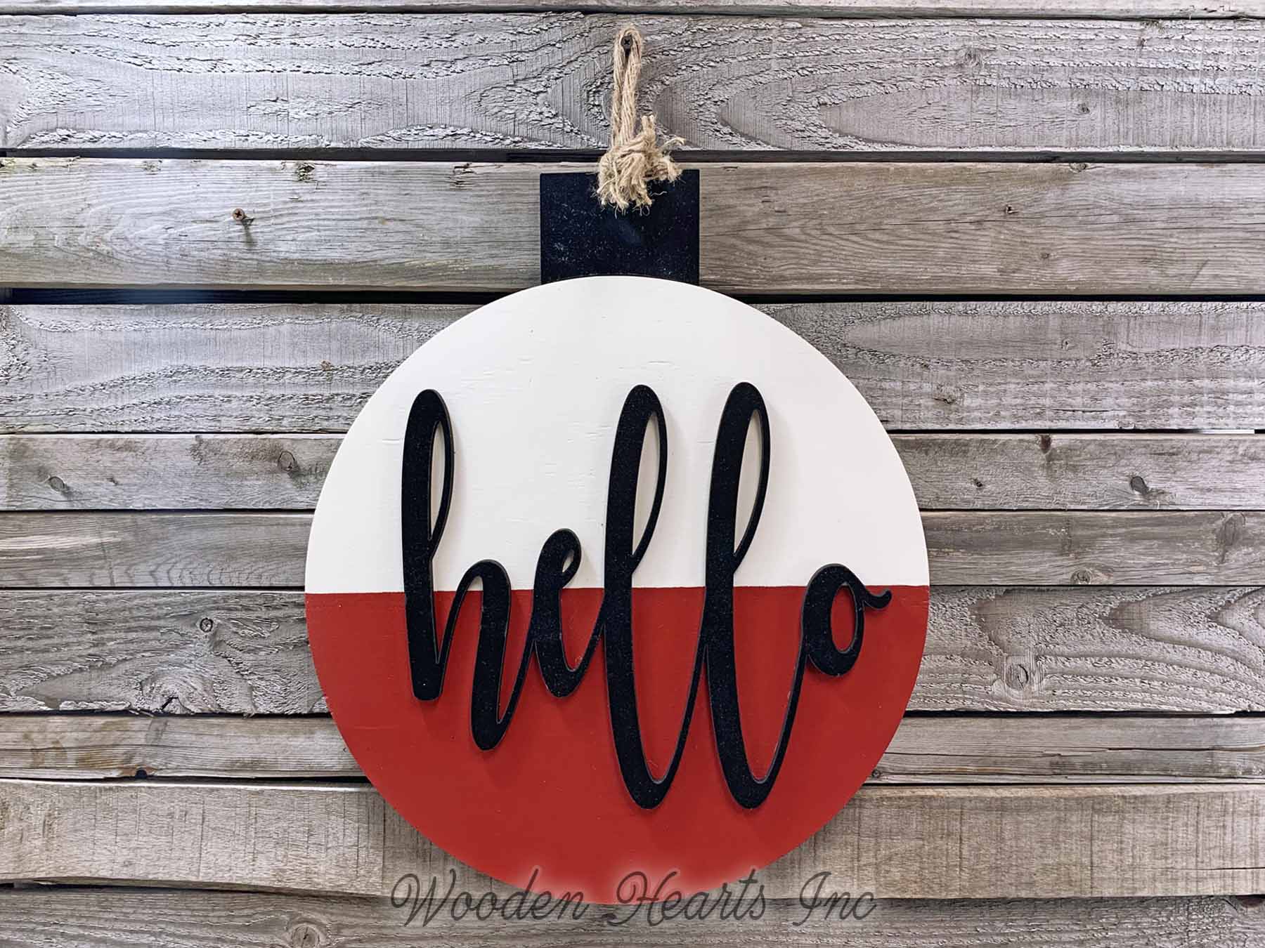 Welcome to the Lake Sign Fishing Decor Man BOBBER Door Hanger Cabin River Hello Wall Outdoor - Wooden Hearts Inc