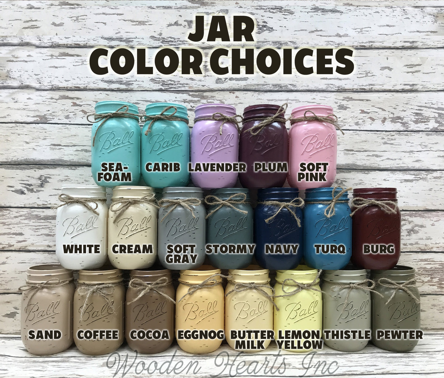 Mason JAR SOAP Stainless Steel Silver DISPENSER Distressed Ball Pint *Kitchen Bathroom Blue White - Wooden Hearts Inc