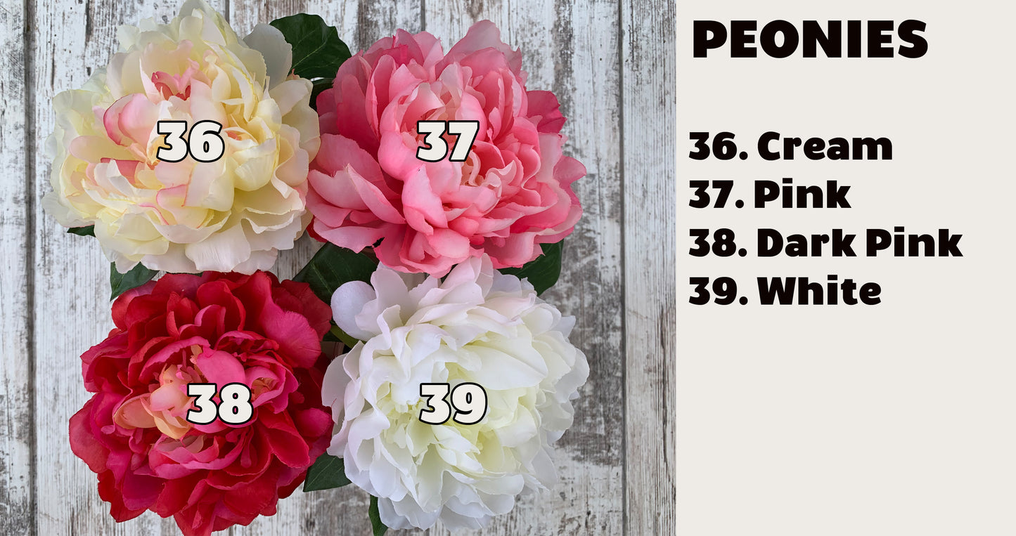Mason Jar WEDDING DECOR Table Ball QUART Centerpiece Bridal Baby Shower *Peony Flower Optional - Wooden Hearts Inc