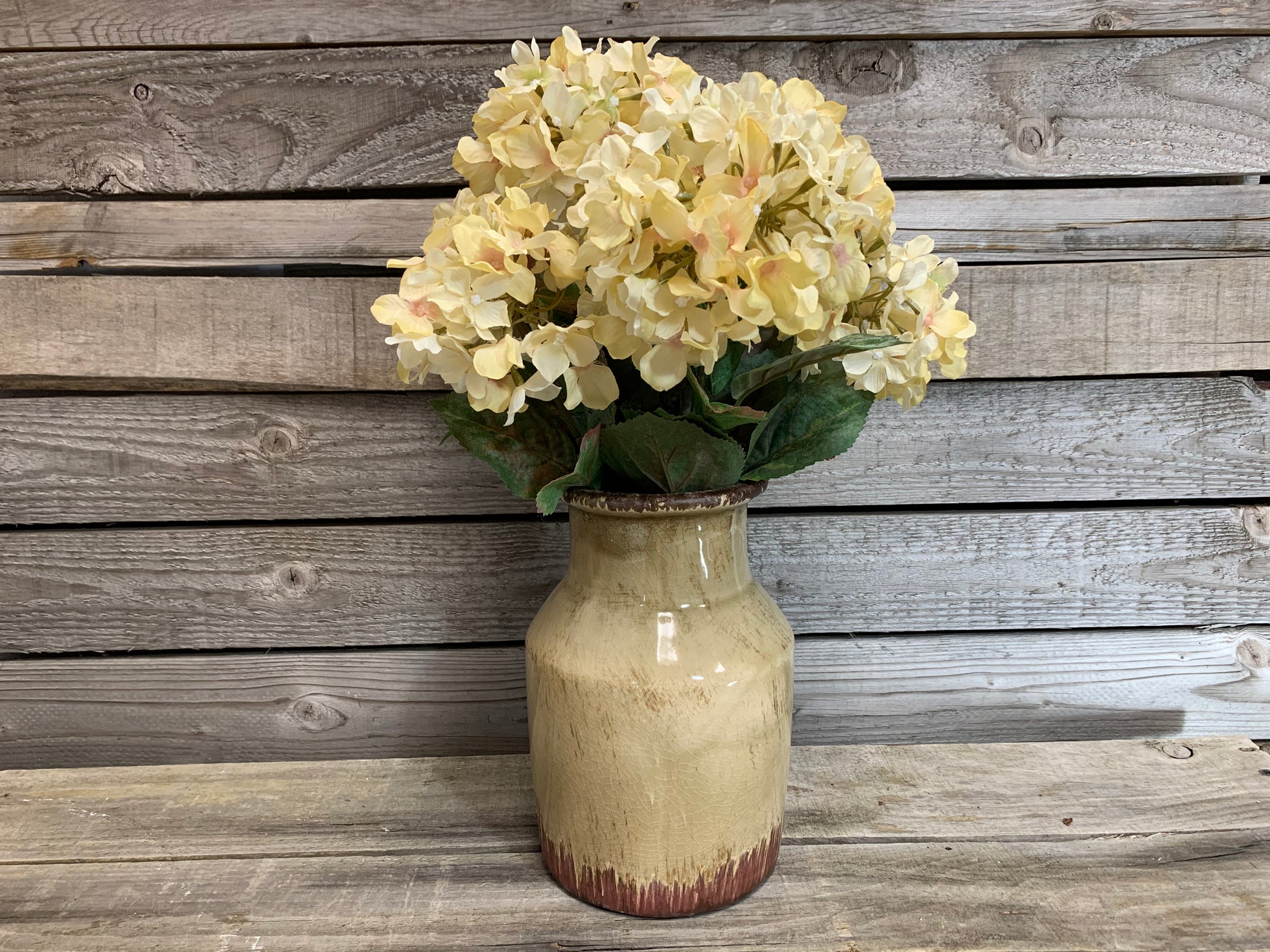 HYDRANGEA stem Bouquet BUNDLE *Wedding decoration FLOWERS *craft *Cream *Sage Cream - Wooden Hearts Inc