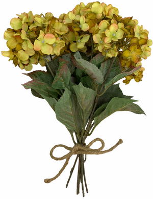 HYDRANGEA stem Bouquet BUNDLE *Wedding decoration FLOWERS *craft *Cream *Sage Cream - Wooden Hearts Inc
