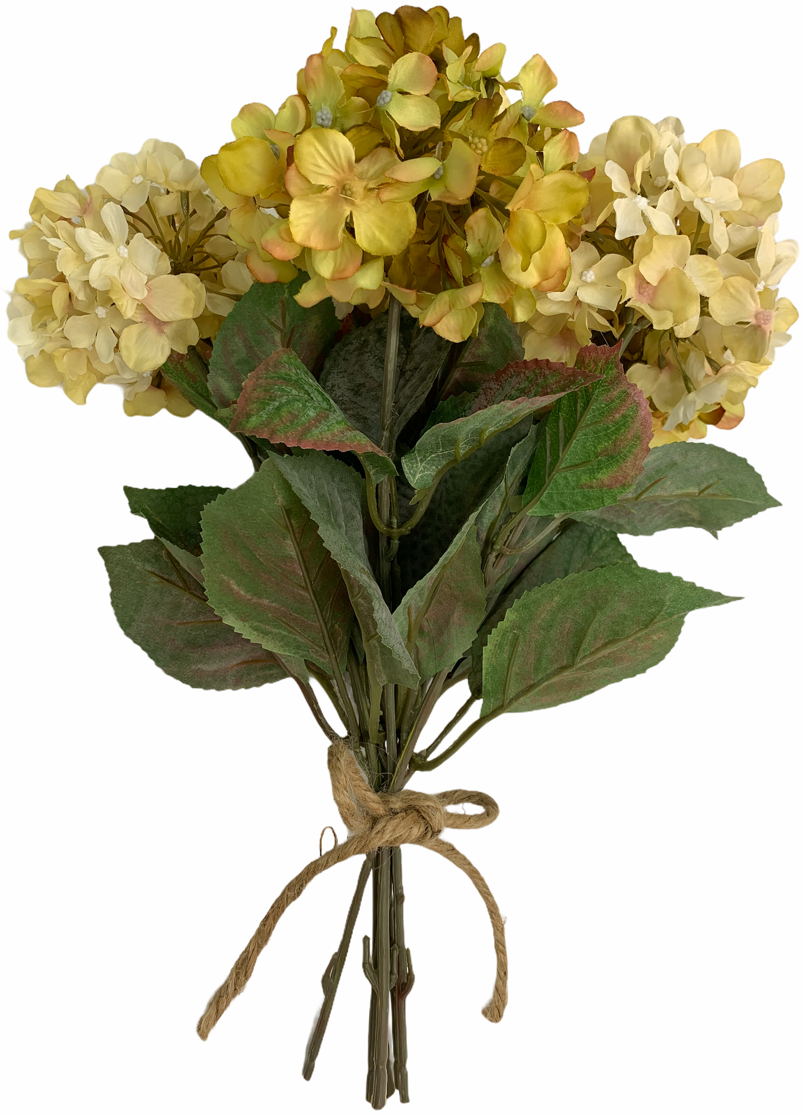 HYDRANGEA stem Bouquet BUNDLE *Wedding decoration FLOWERS *craft *Cream *Sage Cream - Wooden Hearts Inc