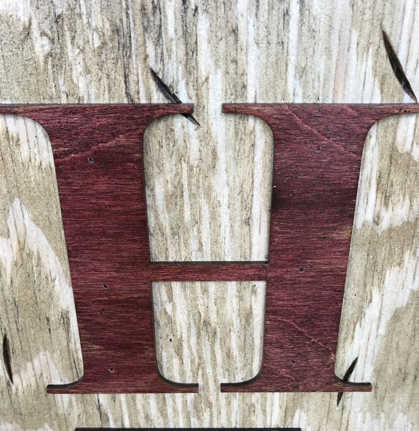 ARIZONA Sign State Home Welcome word, Rustic Distressed Wood Wall AZ 50 States - Wooden Hearts Inc