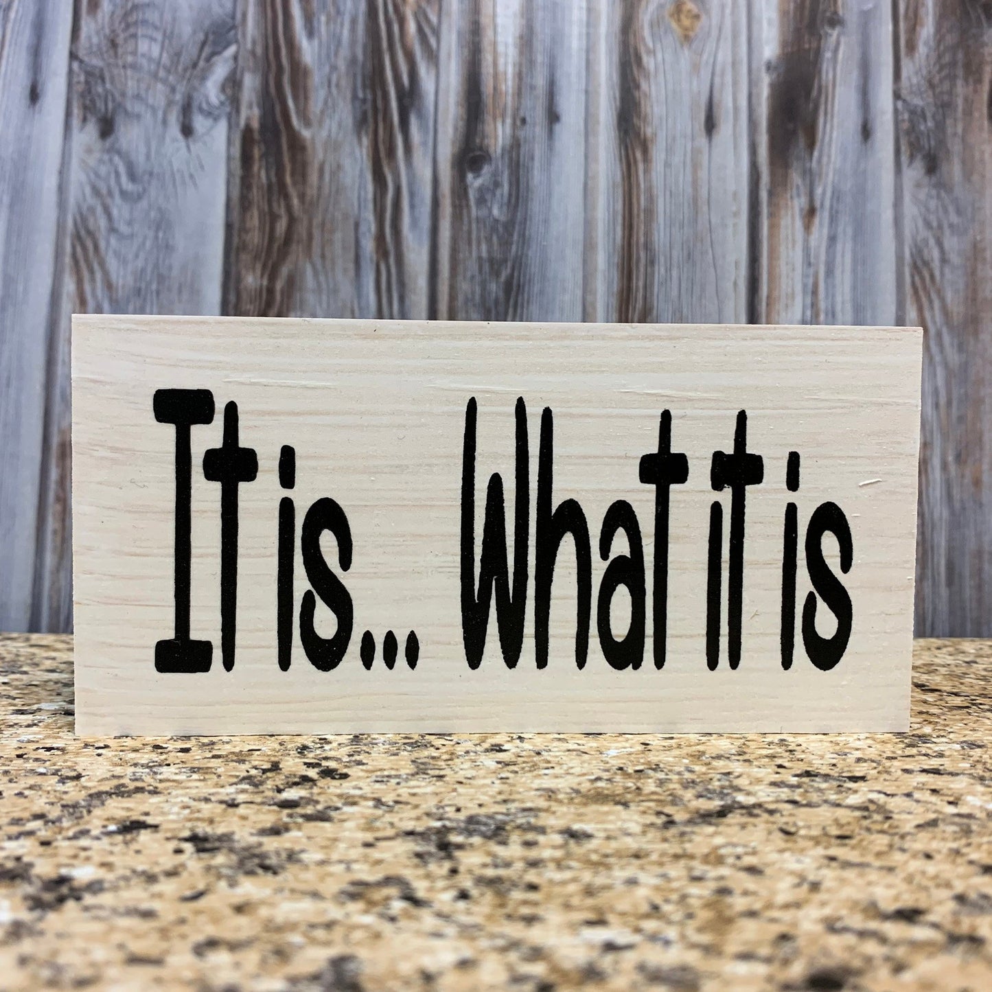 HUMOR Sign BLOCK Gone Crazy be back soon, It is what it is, You can't fix Stupid, Shit happens, 3x6 - Wooden Hearts Inc