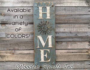 Windmill Wall Decor Sign *Home  Farmhouse * Welcome, Rustic Distressed Wood - Wooden Hearts Inc