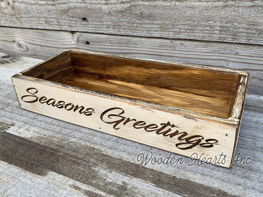 Personalized Tray Merry Christmas ENGRAVED Kitchen Centerpiece CUSTOMIZE Mason Jars gift - Wooden Hearts Inc
