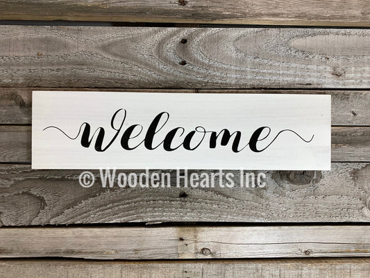 Welcome Sign *Blessings, This is us, our life story home gift wedding family wood  decor  *4x16 - Wooden Hearts Inc
