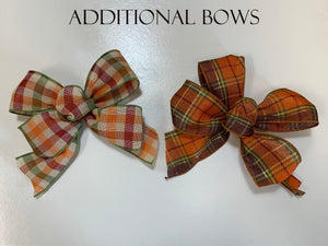 BOWS AND MAGNET *Sign upgrade Extra bows high-grade Magnet Change custom bow seasonal & everyday - Wooden Hearts Inc