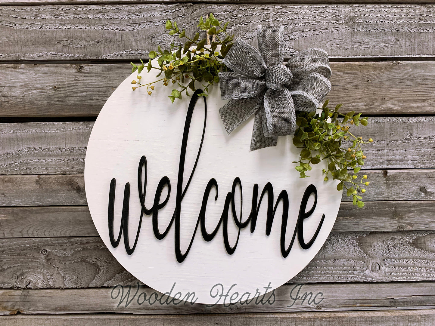 BOWS AND MAGNET *Sign upgrade Extra bows high-grade Magnet Change custom bow seasonal & everyday - Wooden Hearts Inc