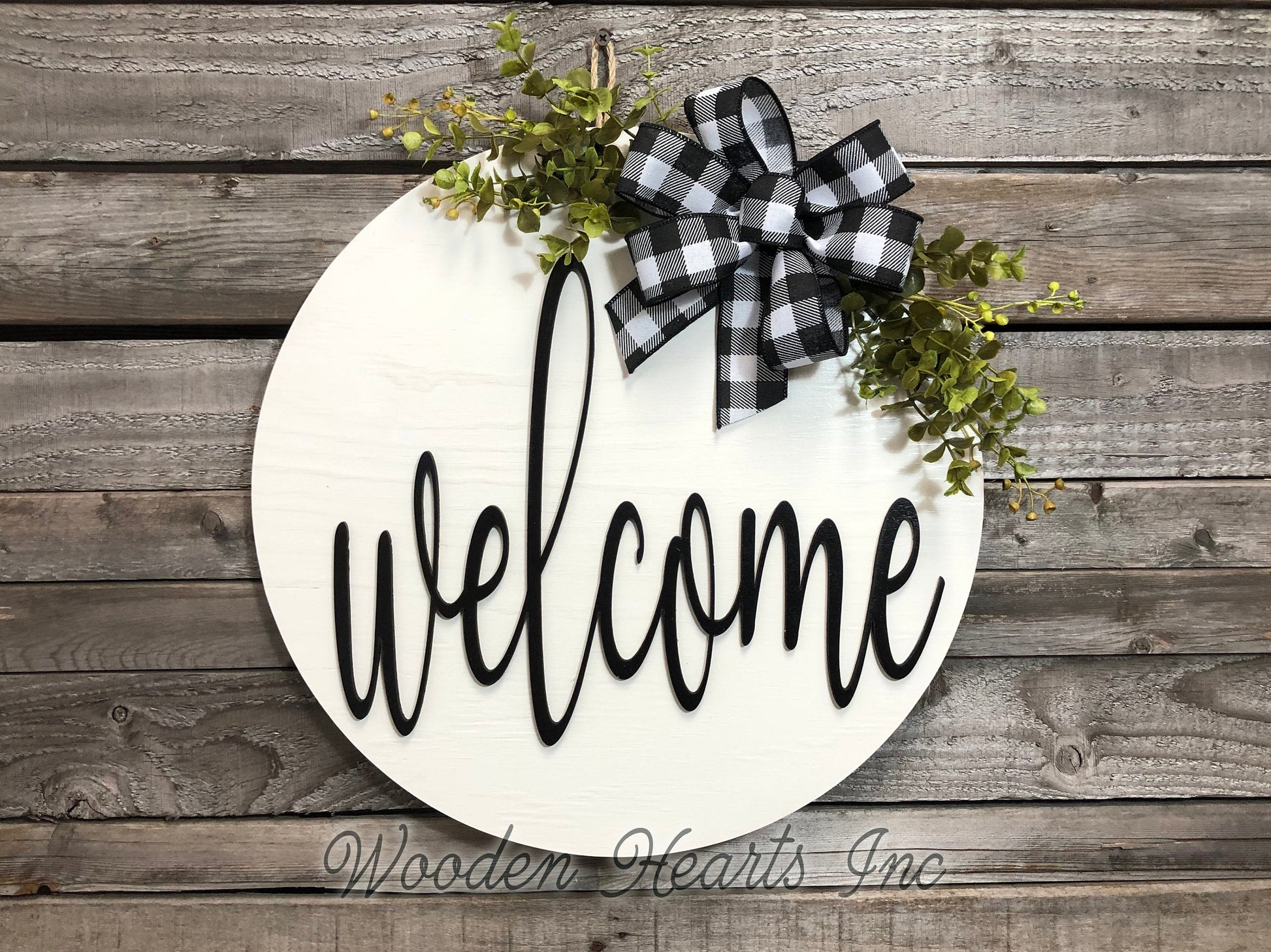 BOWS AND MAGNET *Sign upgrade Extra bows high-grade Magnet Change custom bow seasonal & everyday - Wooden Hearts Inc