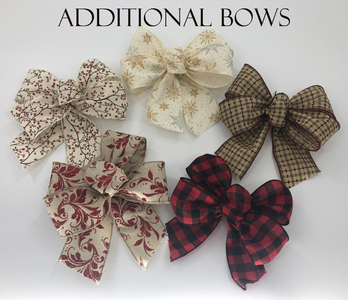 BOWS AND MAGNET *Sign upgrade Extra bows high-grade Magnet Change custom bow seasonal & everyday - Wooden Hearts Inc